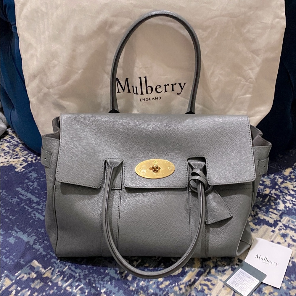 Mulberry Bayswater Leather Tote Bag | Like New Classic Handbag - Picture 6 of 9